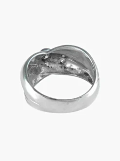 Bague Croisée Or blanc Diamants