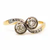 Bague croisée Or Diamant