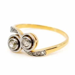 Bague croisée Or Diamant