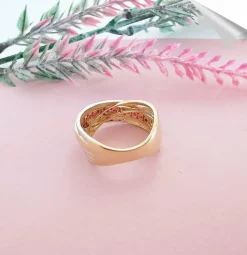 Bague Croisée Rubis Diamants
