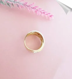 Bague Croisée Rubis Diamants