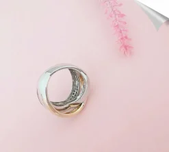 Bague Croisée Saphirs Diamants
