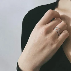 Bague cœur Or blanc Diamants