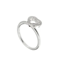 Bague cœur Or blanc Diamants