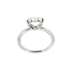 Bague cœur Or blanc Diamants