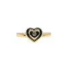 Bague Cœur Or jaune Diamant