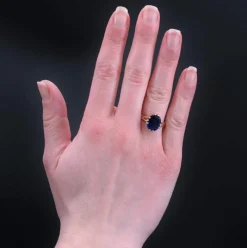 Bague cyanite et or