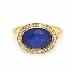 Bague DANZE avec Saphir et Diamant