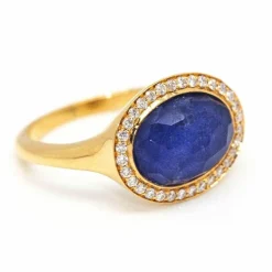 Bague DANZE avec Saphir et Diamant