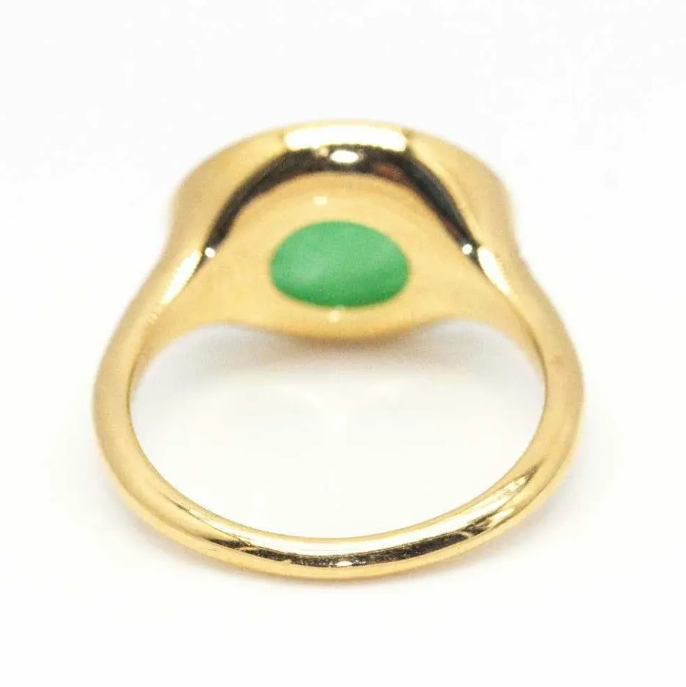 Bague DANZE Chrysoprase et Diamant
