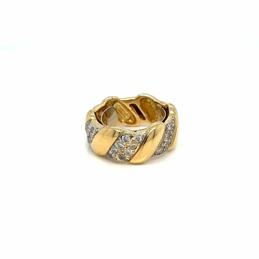 Bague David Webb Or jaune Diamants