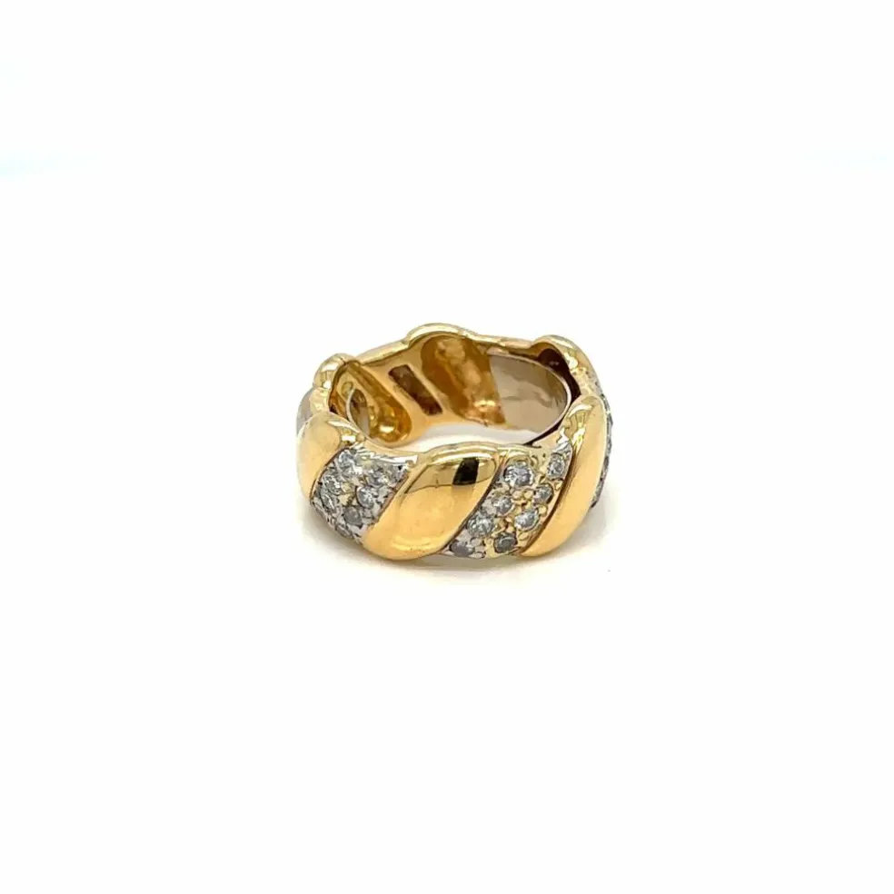 Bague David Webb Or jaune Diamants