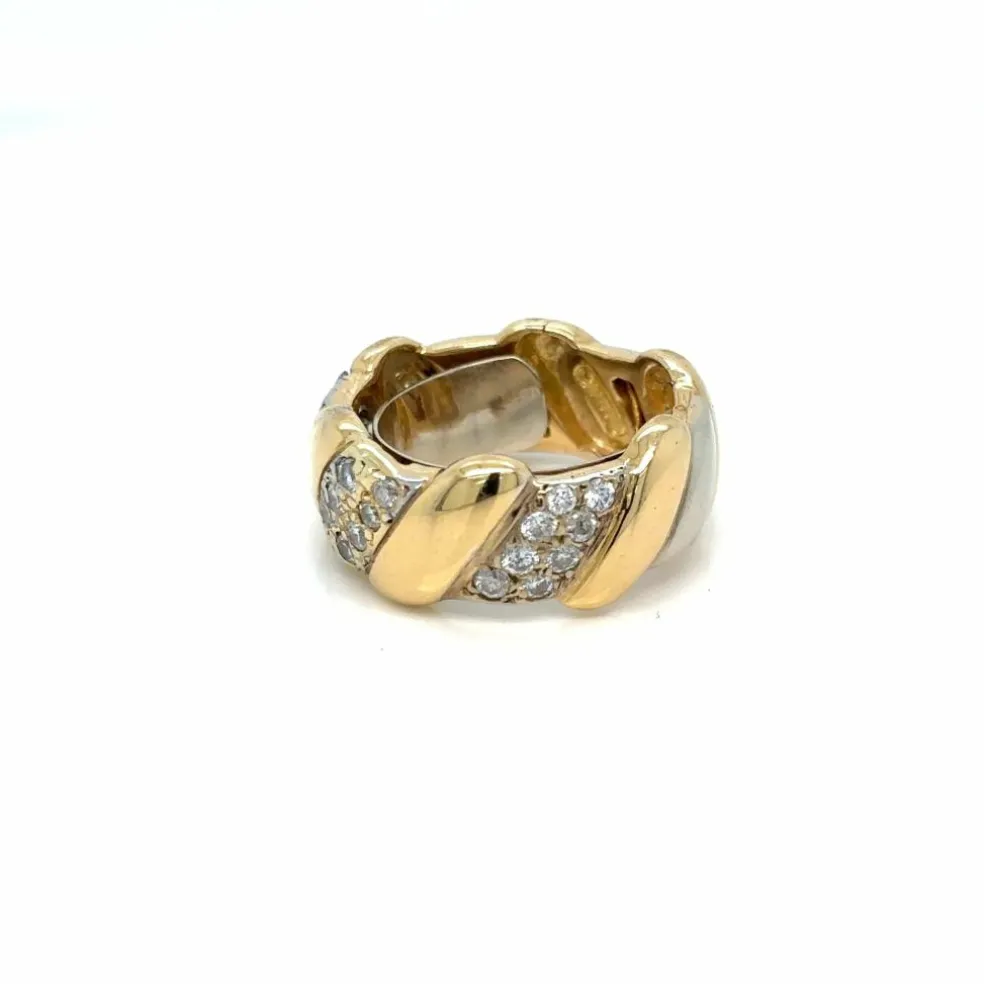 Bague David Webb Or jaune Diamants