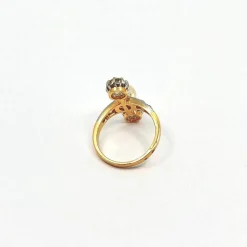 Bague début XXème siècle Or, perle et diamants
