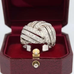 BAGUE DÉCO' EN OR BLANC 18 KT - 15 g