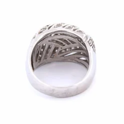 BAGUE DÉCO' EN OR BLANC 18 KT - 15 g