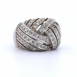 BAGUE DÉCO' EN OR BLANC 18 KT - 15 g