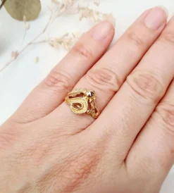 Bague Décor végétal