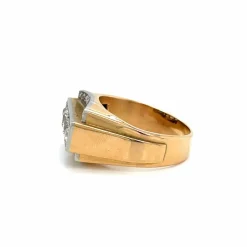 Bague de cocktail Art Déco diamants
