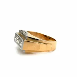 Bague de cocktail Art Déco diamants