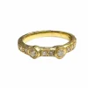Bague de créateur moderne en or avec diamants