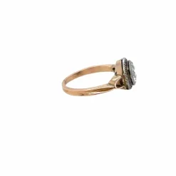 Bague de fiançailles Belle Epoque Diamant Or et Argent