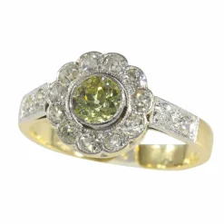 Bague de fiançailles, diamant, or
