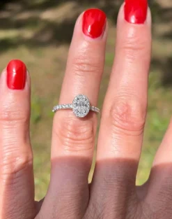 Bague de fiançailles diamant 0.50ct