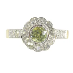 Bague de fiançailles, diamant, or