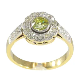 Bague de fiançailles, diamant, or