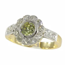 Bague de fiançailles, diamant, or