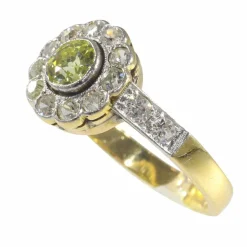 Bague de fiançailles, diamant, or
