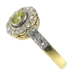 Bague de fiançailles, diamant, or