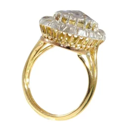 bague de fiançailles diamant taille rose
