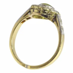 Bague de fiançailles, diamant, or