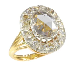 bague de fiançailles diamant taille rose