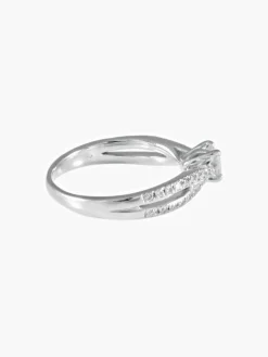 Bague de Fiançailles en Or Blanc et Diamants