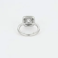 Bague de fiançailles or blanc diamants