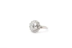Bague de fiançailles platine diamants