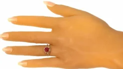 Bague de fiançailles Rubis birman