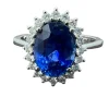Bague de fiançailles saphir naturel certifié 3,27 carats