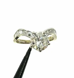 Bague de fiançailles étincelante avec - diamant ct. 1,73