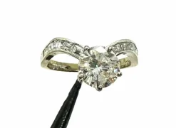Bague de fiançailles étincelante avec - diamant ct. 1,73