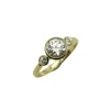 Bague de fiançailles trilogie en or et diamants