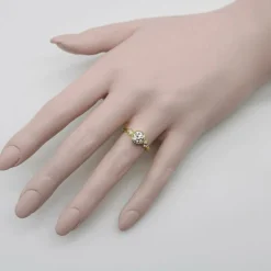 Bague de fiançailles trilogie en or et diamants