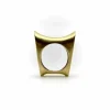 Bague de selle moderniste en or vintage
