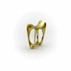 Bague de selle moderniste en or vintage