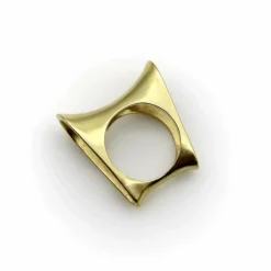 Bague de selle moderniste en or vintage