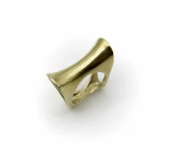 Bague de selle moderniste en or vintage