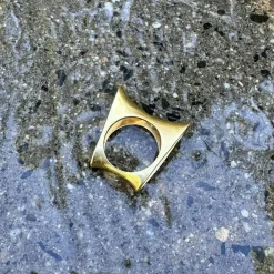 Bague de selle moderniste en or vintage